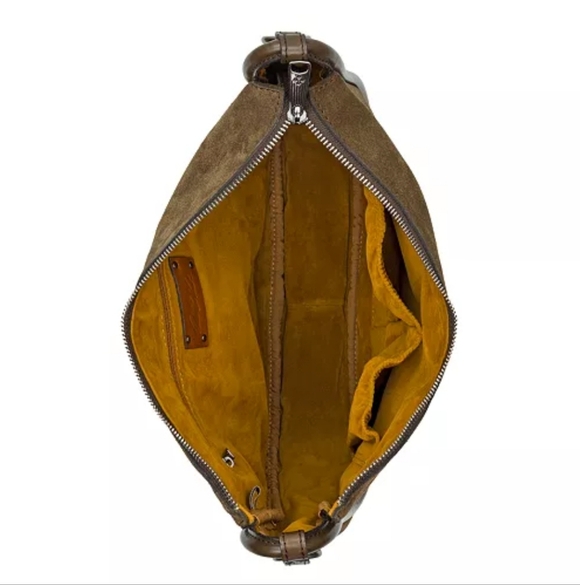 Patricia Nash Beautiful Brown Suede Hobo Bag with Tassels - Picture 5 of 15